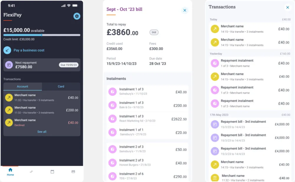 Designing flexible payment controls within SME constraints