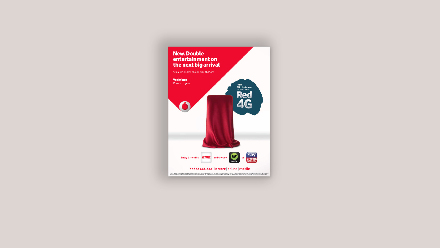 Vodafone brand campaign visual